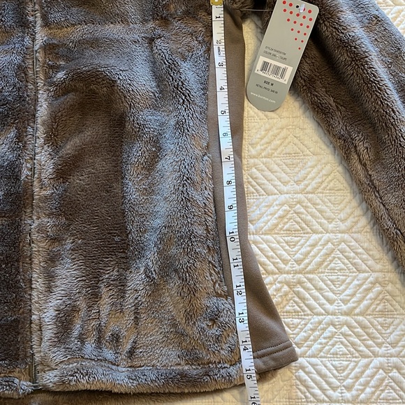 Bonton Brown fleece zip up jacket. Size M. NWT - Picture 6 of 6